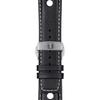Tissot Leather Strap Black Dial Men's Fashion Watch T124.427.16.051.00