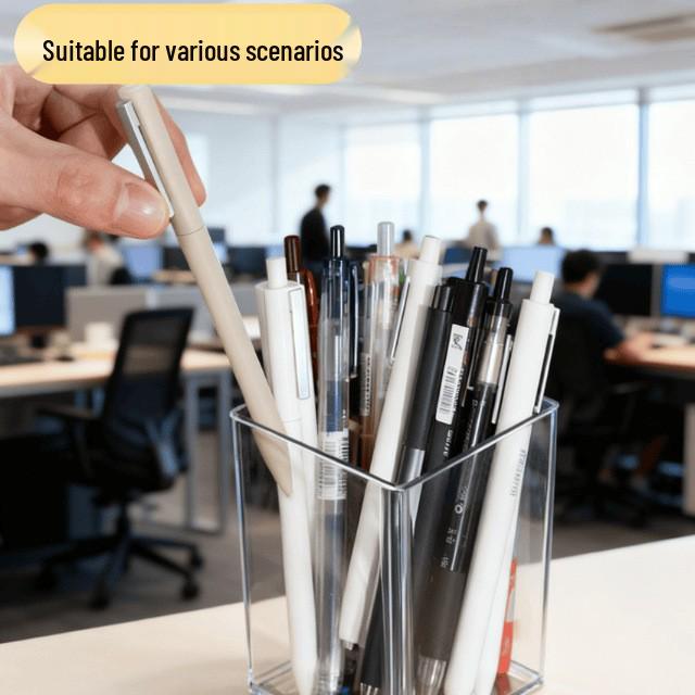 

Popular Transparent 3D Pen Holder for Students Stationery