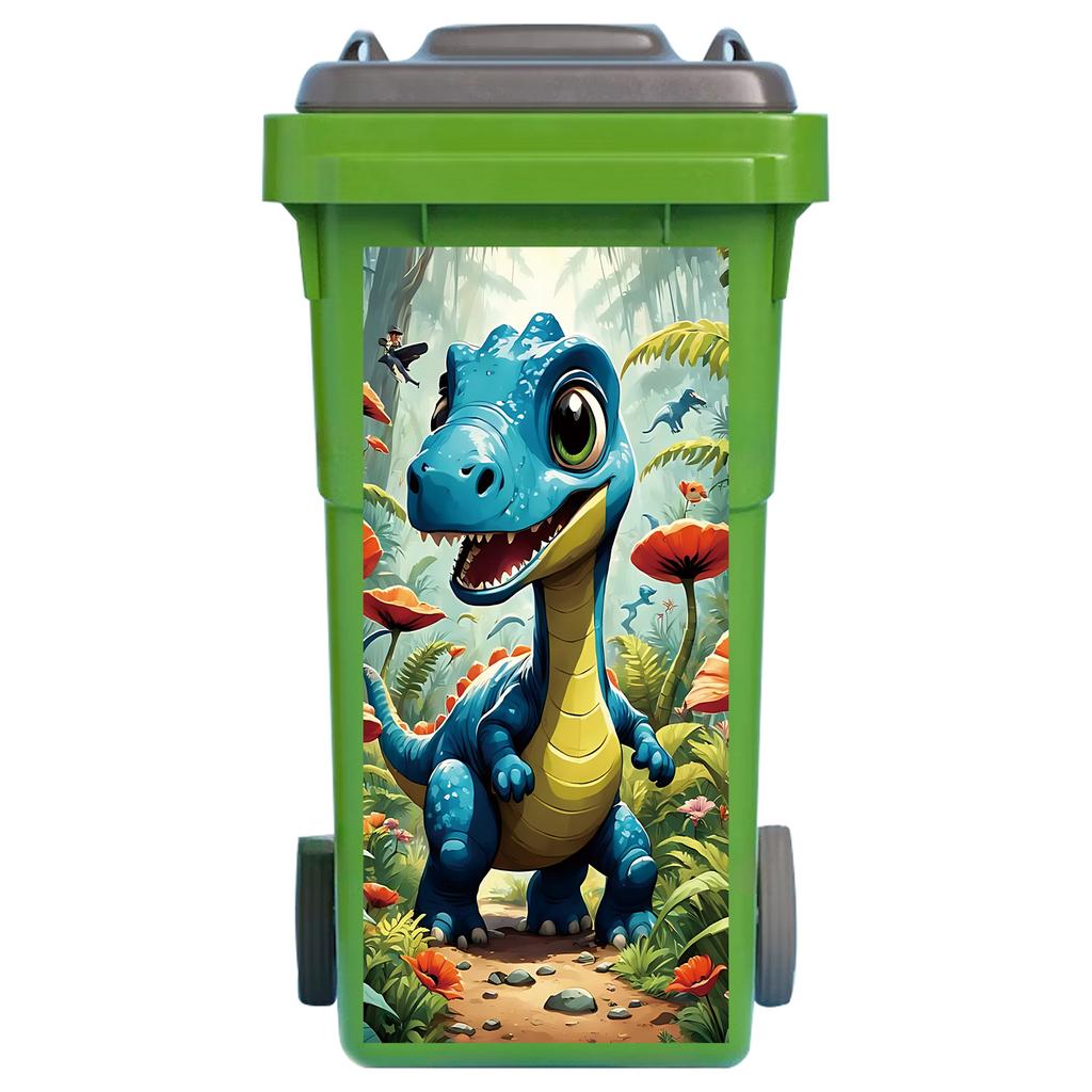 1 Pezzo Adesivo Cestino Gatto 3D Carino - Adesivo Impermeabile Autoadesivo per Pattumiera - Copertura Divertente Animale per Cassonetto Esterno Decorazione Giardino