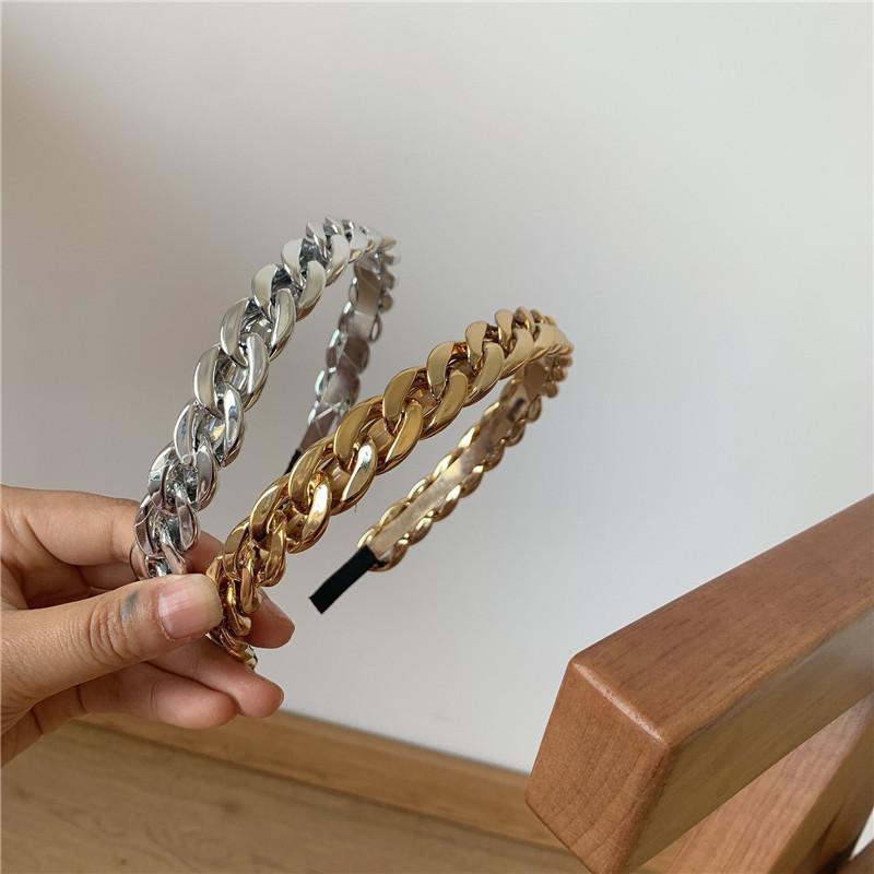 Einzigartiges und modisches Metallketten-Haarband, stilvolles und vielseitiges Stirnband im neuen Stil