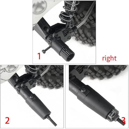 Steel Rear Axle CVD Drive Shafts for 1/10 RC Axial Wraith 90018 90048 RR10