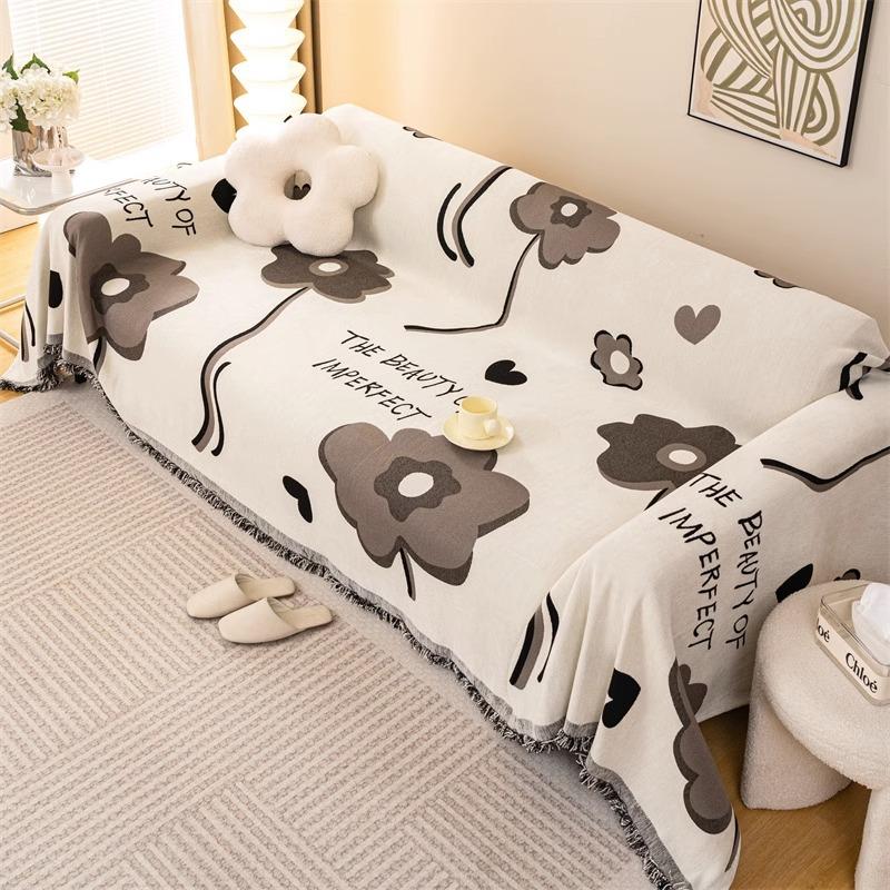 Chenille Thickened Sofa Cover Cloth All-Inclusive One-Piece Dustproof Cushion Four Seasons Universal Full Covered Oversized Sofa Towel