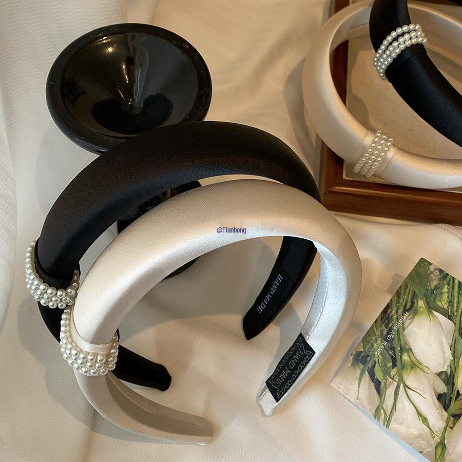 Korean Dongdaemun Style Luxury High Crown Headband for Washing Face