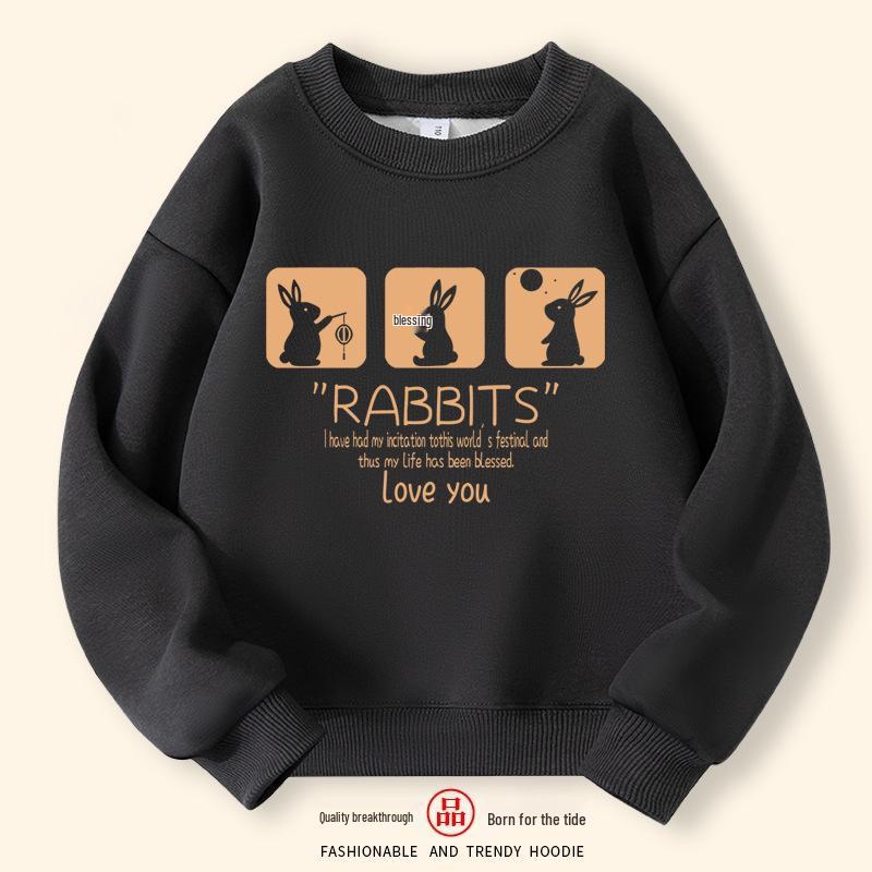 2025 Boys' Stylish Autumn Pullover Sweatshirt - Long Sleeve Round Neck Top for Middle and Big Kids