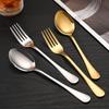 Stainless Steel Cutlery Set: Knife, Fork, Spoon, Steak Knife, Dinner Fork, Coffee Spoon, Ice Spoon, Cake Spatula for Restaurants and Hotels