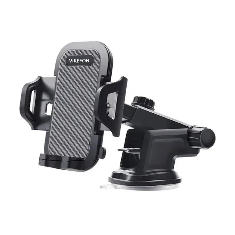 VIKEFON Sucker Car Phone Holder Mount Stand Suction Cup Smartphone Mobile Cell Support in Car Bracket For iPhone Xiaomi Samsung
