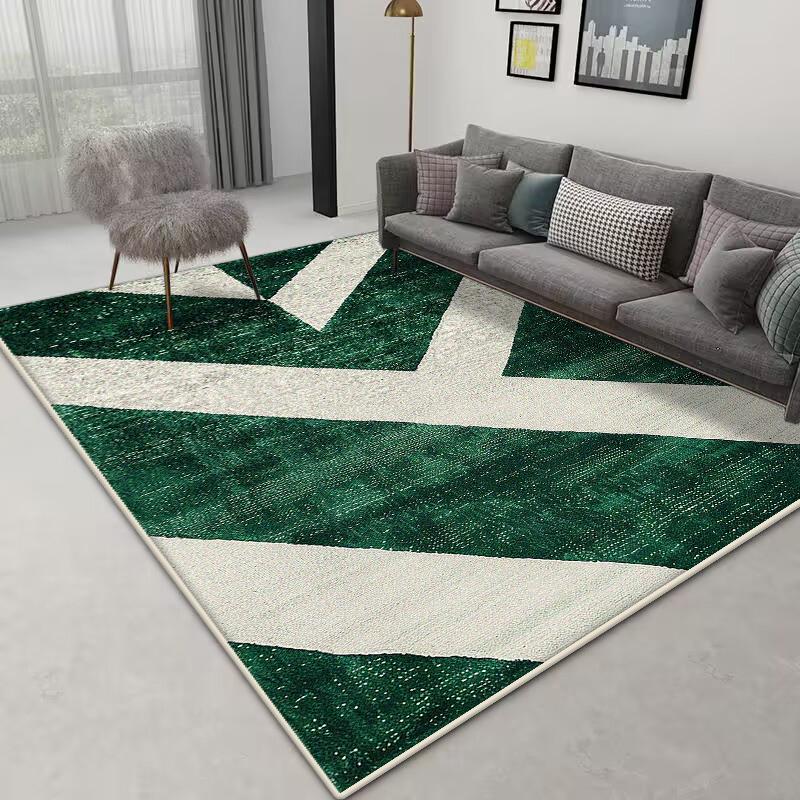 Nordischer Geometrischer Teppich Wohnzimmer 200x300 Schlafzimmerteppich Großflächige Teppiche zur Heimdekoration Rutschfeste Sofa-Bodenmatten nach Maß
