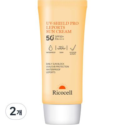 Crème solaire UV Shield Pro Sports de Loisirs SPF50+ PA++++, 70ml, 2 unités