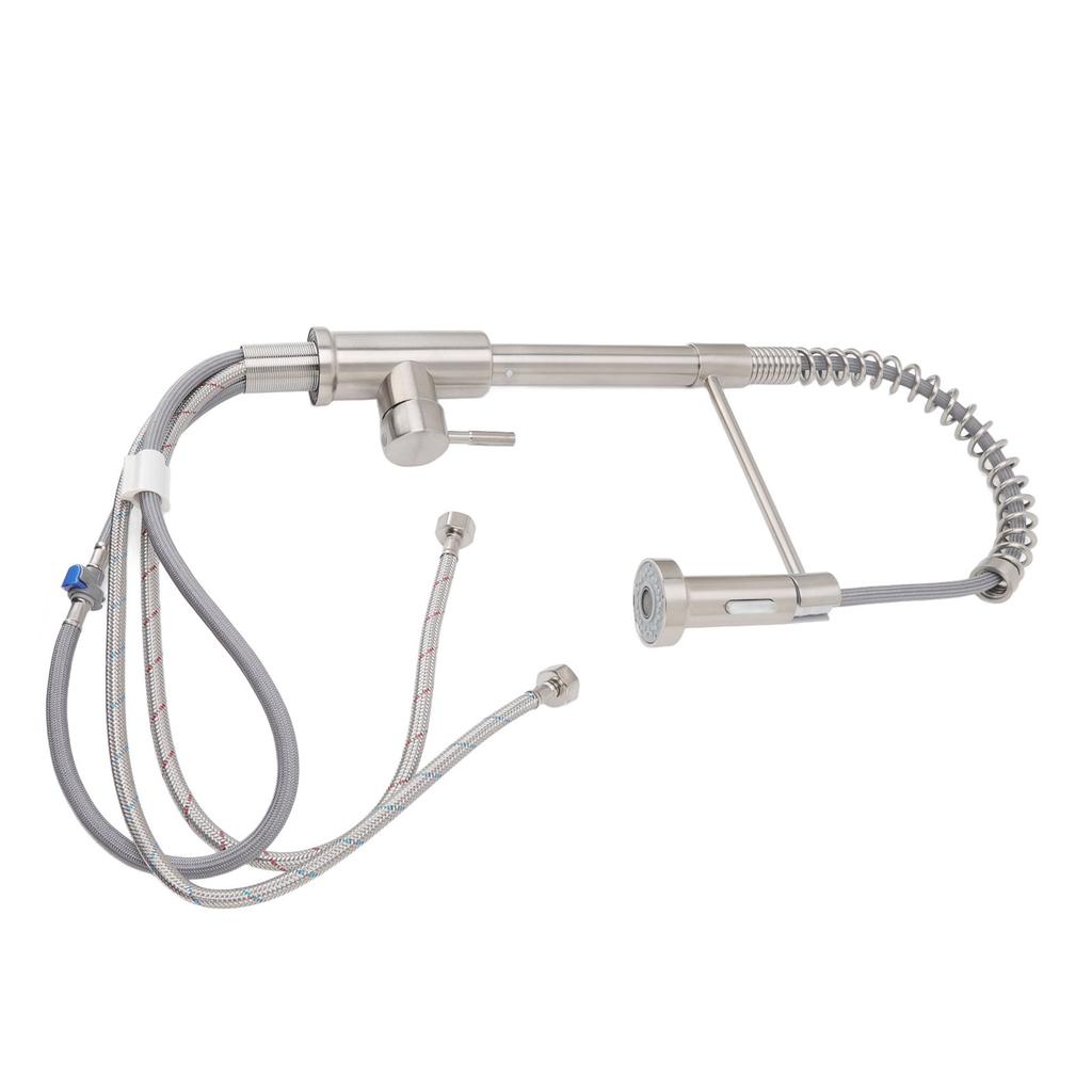 Extendable Kitchen Faucet Universal with Pull Out Sprayer Spring Pull Down 360 Degree Flush