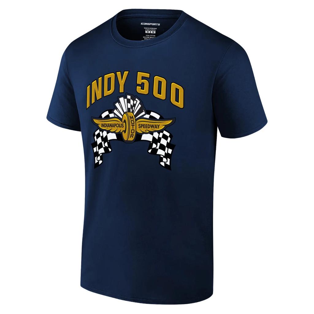 Icon Sports Officially Licensed 109th Indy 500 T-Shirt – Cotton Tee Navy