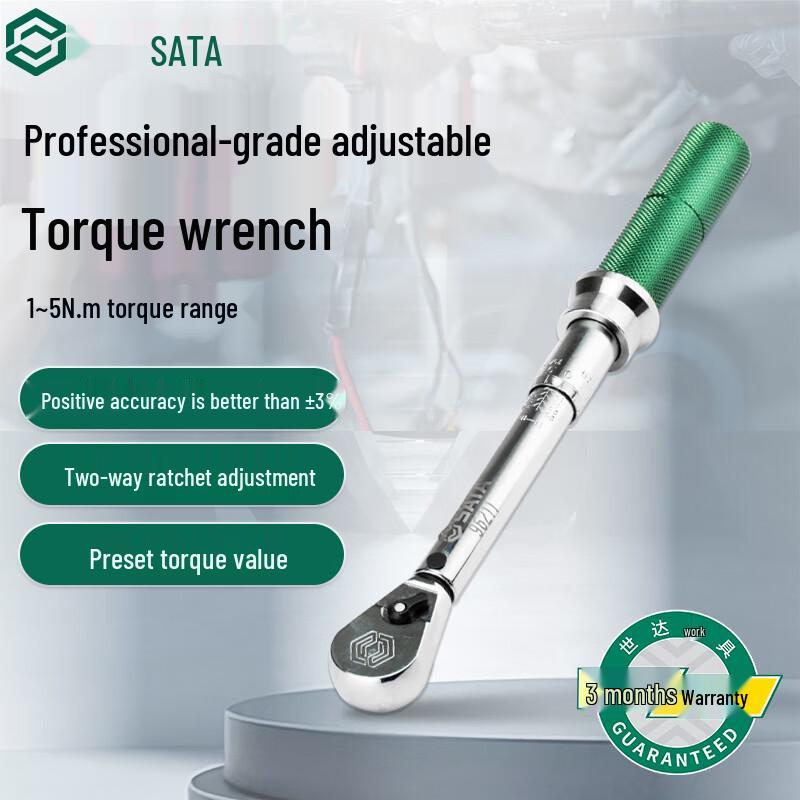 SATA 1/4-inch Professional Adjustable Torque Wrench