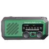 Portable Solar Hand-Crank Emergency Radio with USB Charging