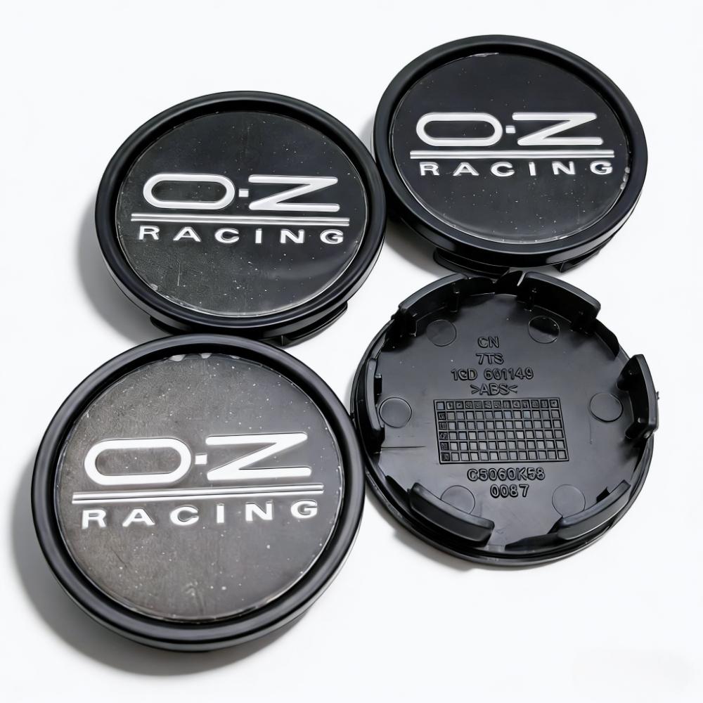 4 Stück 58mm 53mm Auto Radnabendeckel Mit OZ O.Z Racing Logo Emblem Abzeichen Radkappen Felgenmitte Staubschutz Naben Zubehör