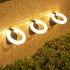 Waterproof Solar Folding Ground Lights for Courtyard, Staircase, and Garden