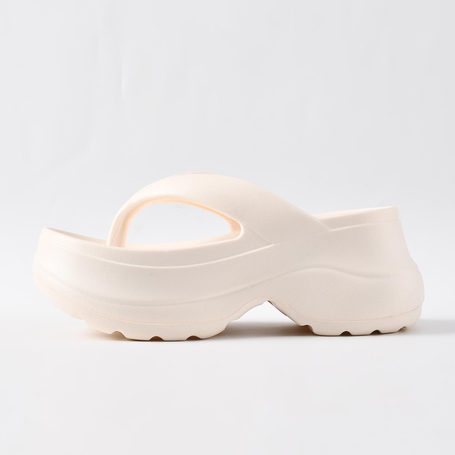 

Flip-flops thick-soled women s summer wear non-slip and deodorant small waist pinch slippers women 35-36 білий