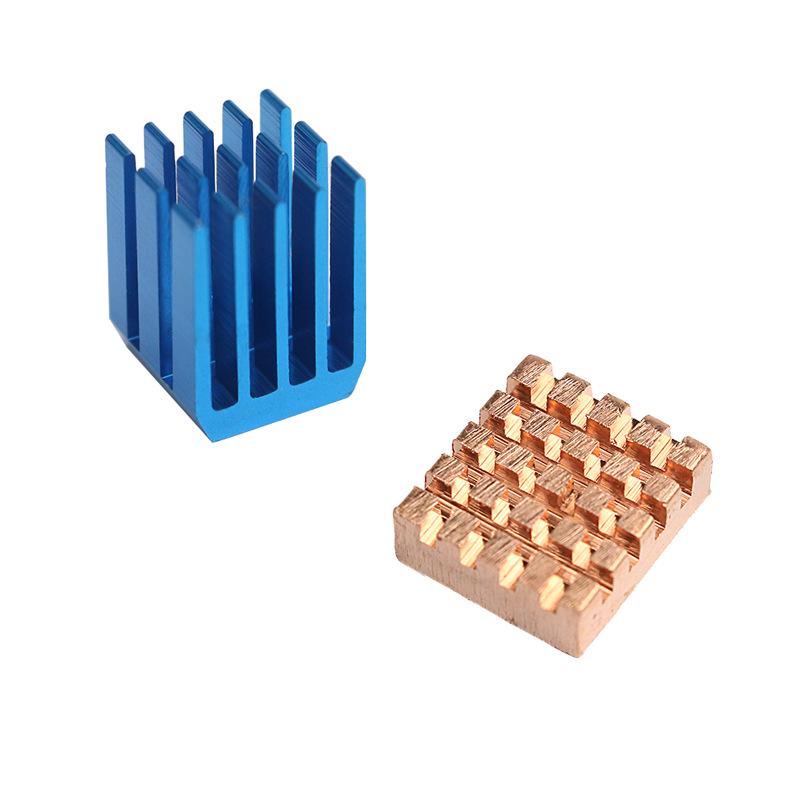 Raspberry Pi 2/3 Model B+ Copper & Aluminum Heatsink Set (2 pcs)