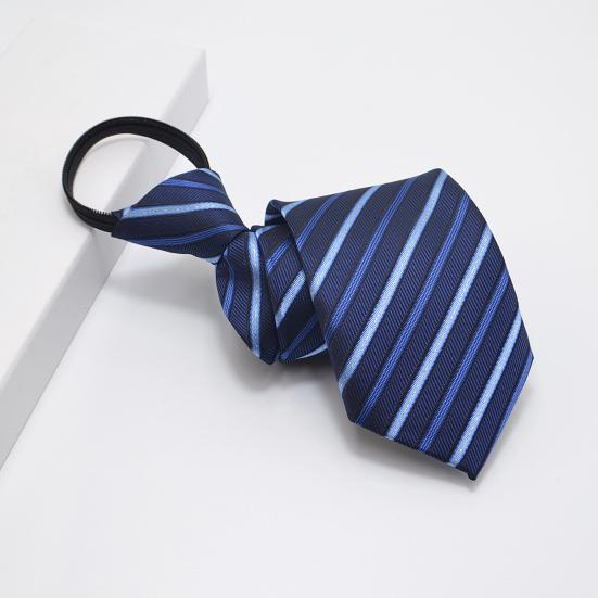 Men Business Tie Multiple Pattern Designs Rich Colors No Knot Casual Neck Tie Banquet Wedding Party Necktie