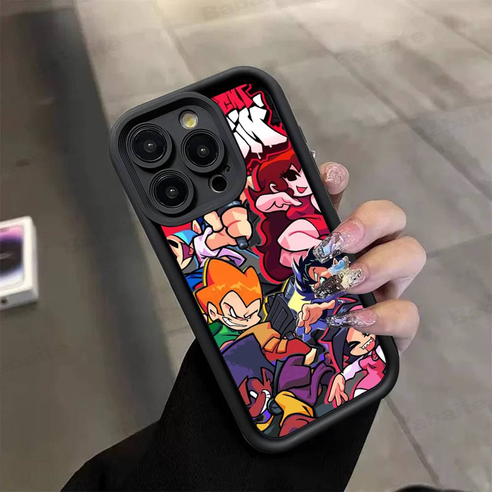 Music Game Friday Night Funkin Phone Case For IPhone 17 16 15 13 11 12 14 Pro Max Plus Silicone Cover Shell