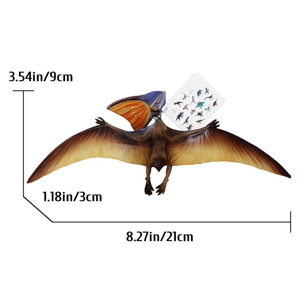 Realistic ancient dinosaur toy, Jurassic pterosaur model ornament