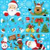 Beautify Static Sticker Home Windows PVC Large Snow Flake Wall Sticker Christmas New Year Party Elk Glass Dress Up Santa