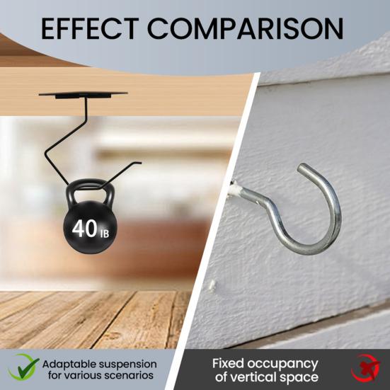 Banana Hook Strong Load-bearing Easy to Install Multi-purpose Under-Cabinet Banana Hanger Utensil Storage Hook