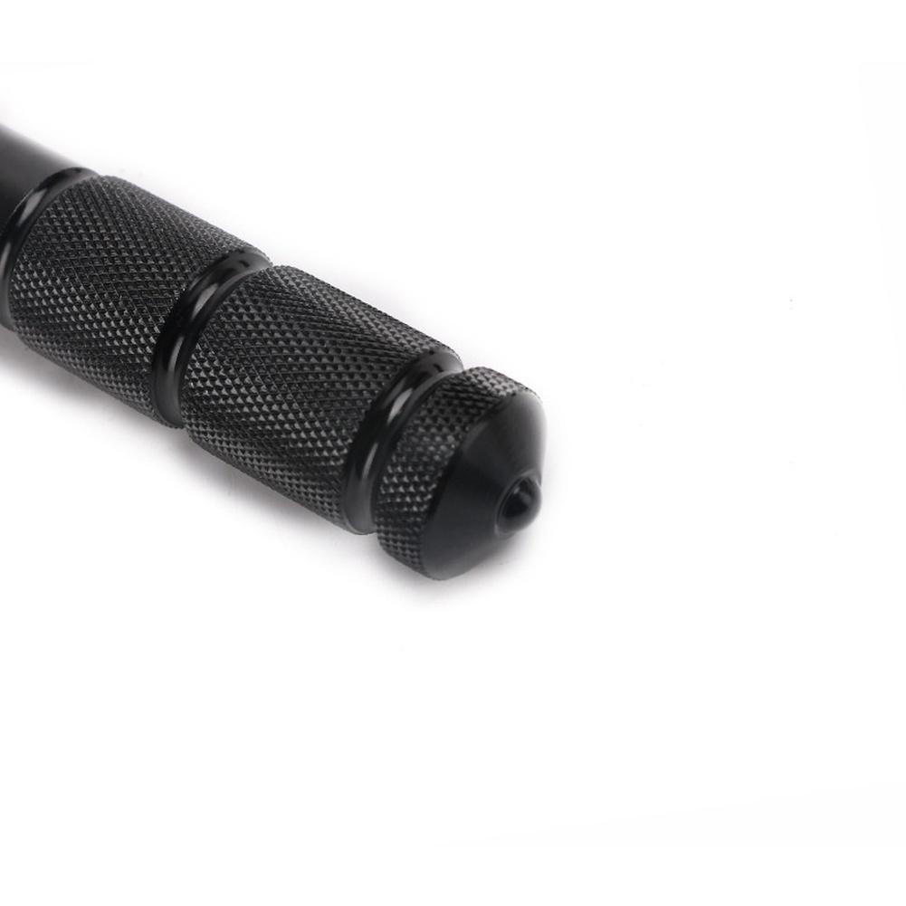 Hopfällbar Aluminium Motorcykel Fotpedal Bakre Fotstöd Stöd 8MM Bultmontering Kompatibel med Många Motorcyklar