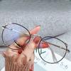 Fashionable New Style Internet Celebrity Cat Ear Anti-blue Light Glasses White Plain Glasses