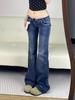 Jeans Donna American Retro Usurati Micro-Svasati - Gamba Larga, Snellenti, Stile Estivo.