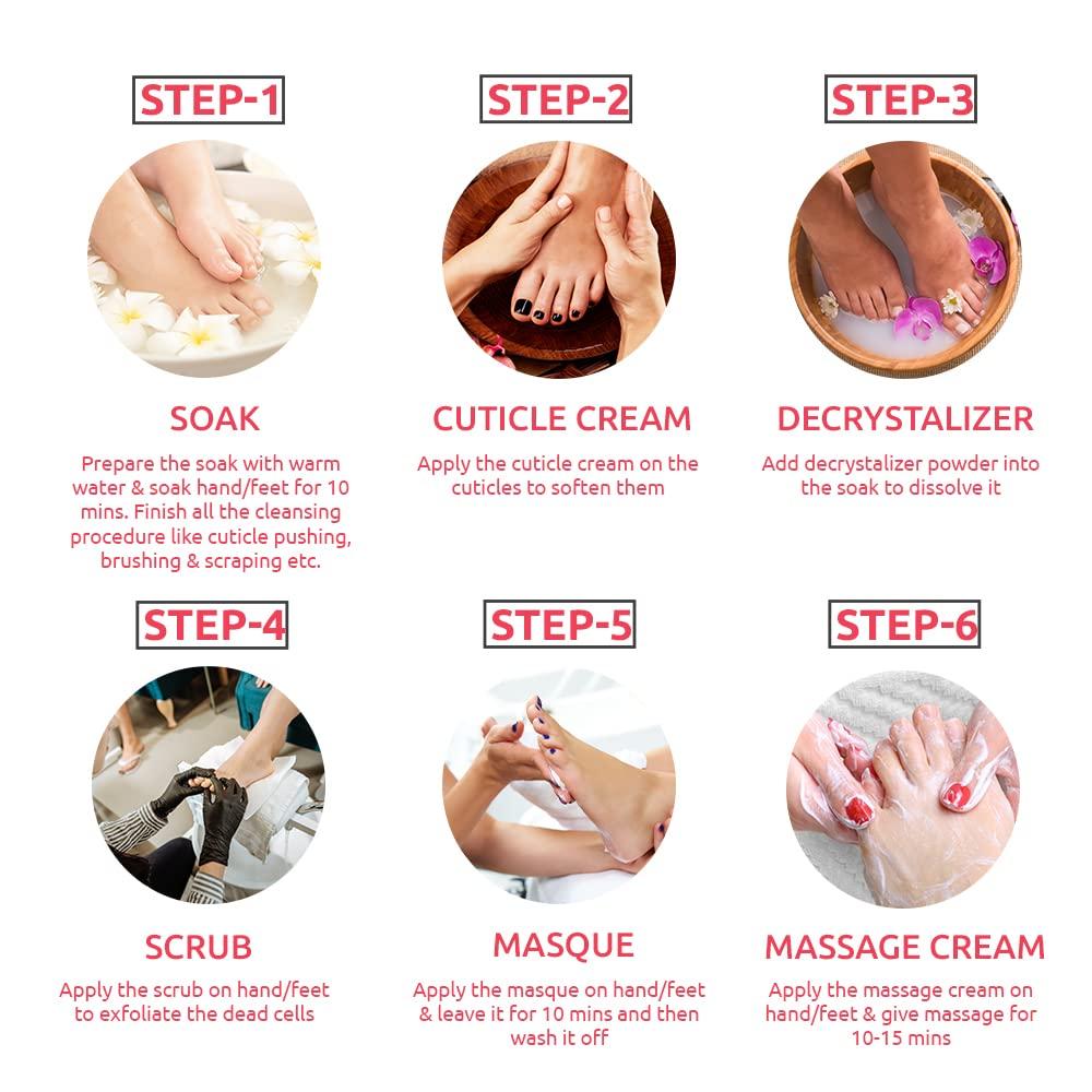 Raaga Professional Rose Manicure Pedicure Kit  63 g Hand Foot Spa Care