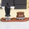 Coffee powder distributor walnut three-leaf four-leaf tamper coffee matching utensils