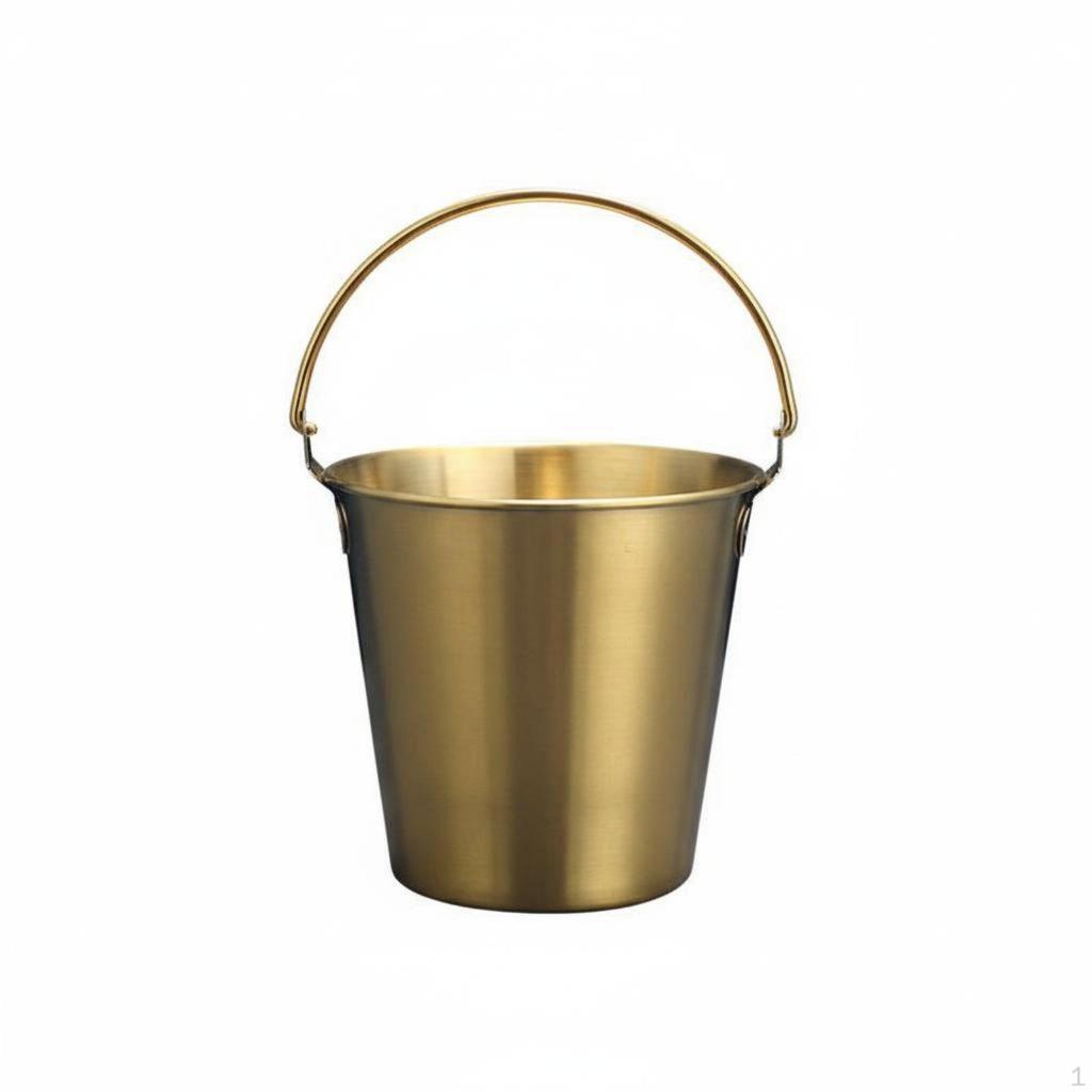 Stainless Steel Snack Bucket Korean Aesthetic Serving Multipurpose French Fry