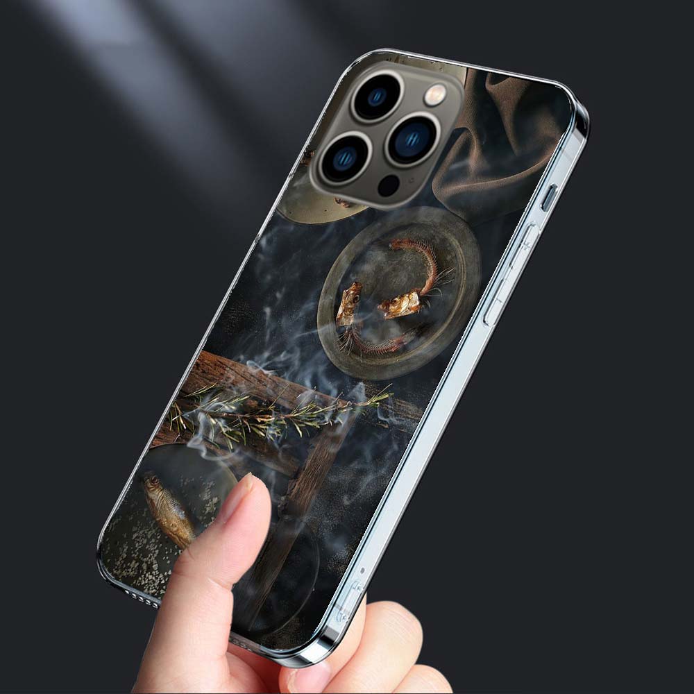 Smoked Mackerel Fish Foodstyling Composition Phone Case For Iphone 16E 15 Pro 14 Plus 17E 16 17 Pro Max Air 11 12 13 Mini Cover