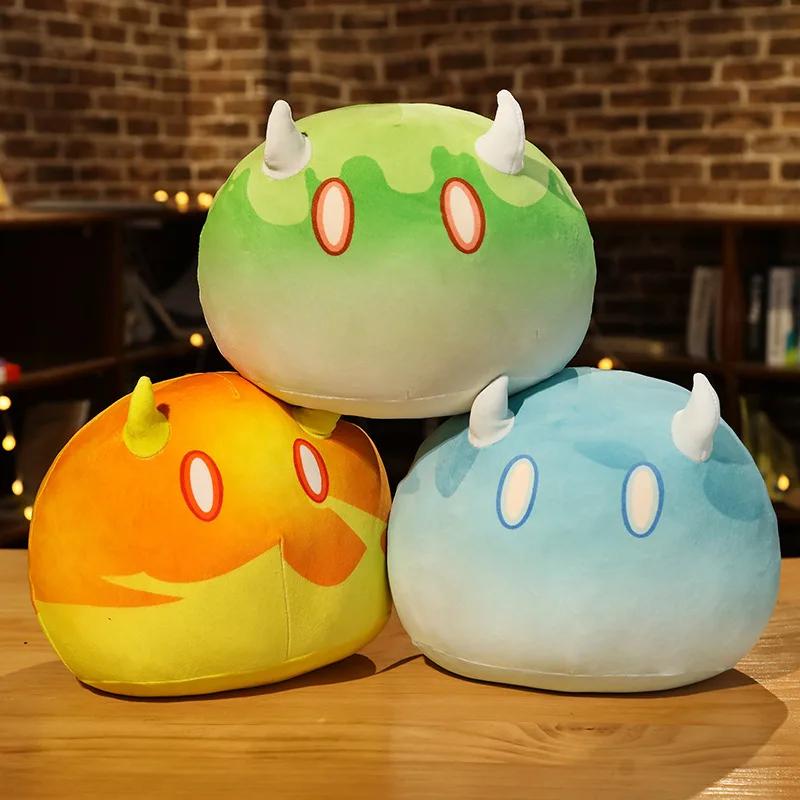 35/45cm Genshin Impact Plush Toys Slime Pillow Toys Genshin Impact Elemental Slime Plush Cushion Stuffed Soft Plushie Dolls