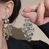 High-End Geometric Tassel Disc Earrings - Fashionable and Unique Design for Women
