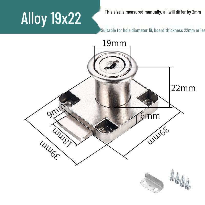 Zinc Alloy Cabinet & Drawer Cam Lock for Double Doors