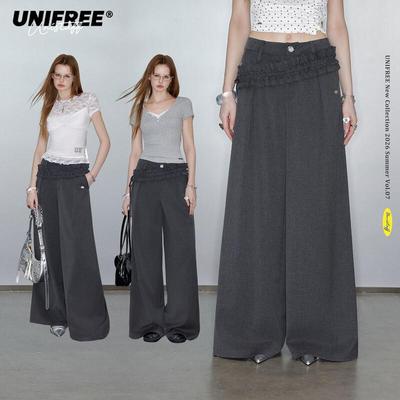 Loose Wide-Leg Pants with Belt