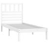 Solid Wood Bed Without Mattress White 75x190 Cm Pine Wood