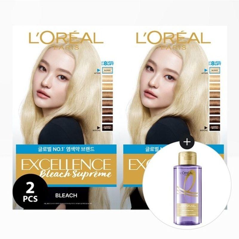 LOREAL PARIS L Oréal Paris Excellence Bleach Supreme 2 Shampoo Mini 100ml (random) FREE