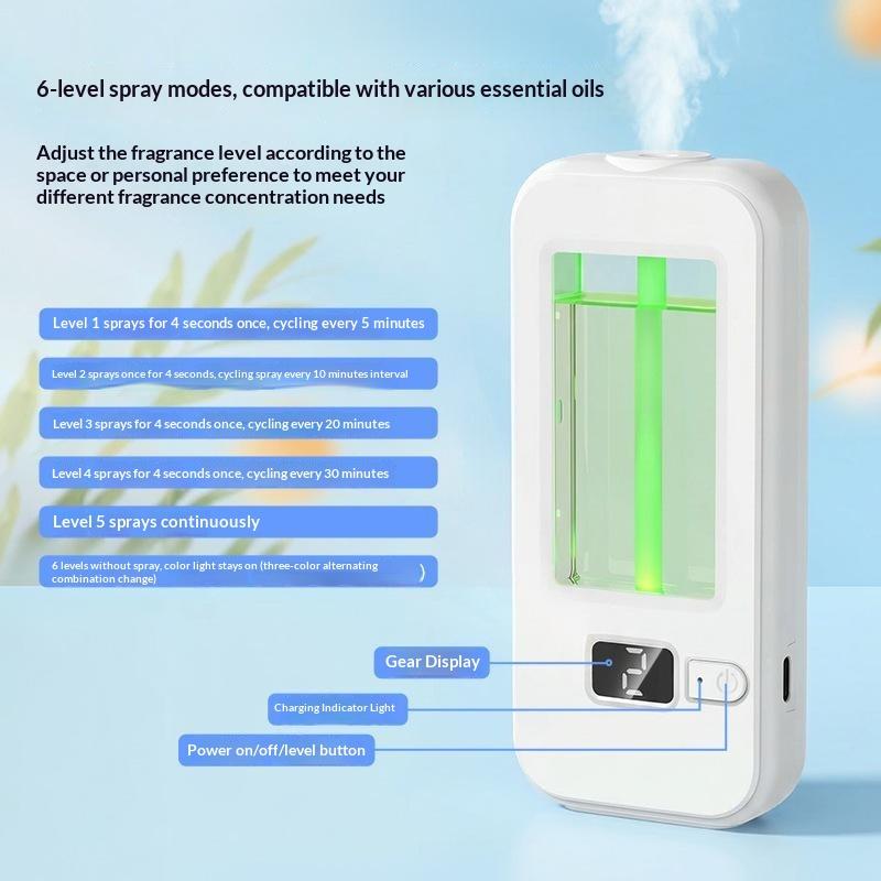 New Aromatherapy Machine Automatic Home Fragrance Machine Essential Oil Diffuser Nebulizer For Kitchen And Toilet Deodorization