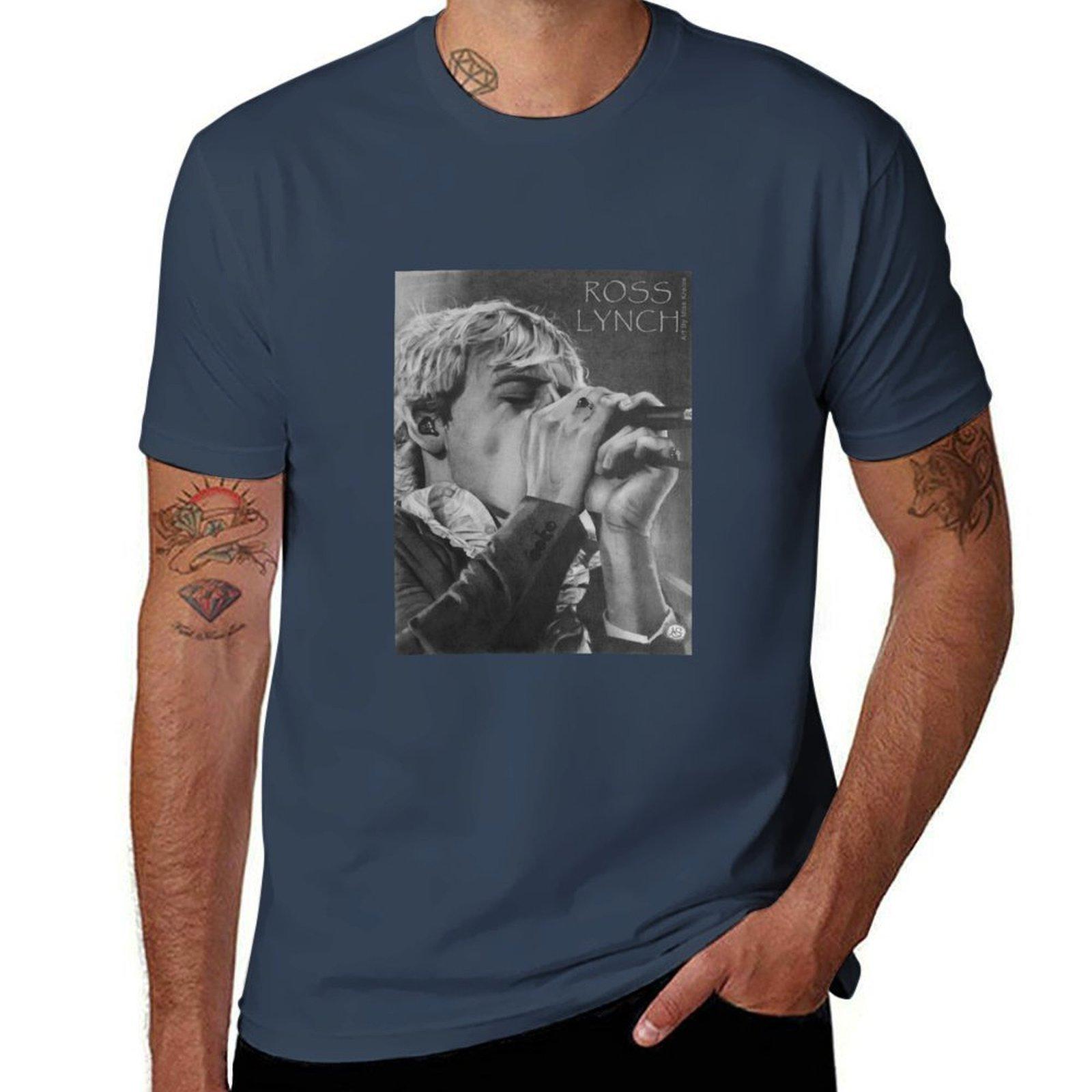 Ross Lynch (R5) Drawing TShirt Breathable Mesh Panel TShirt S