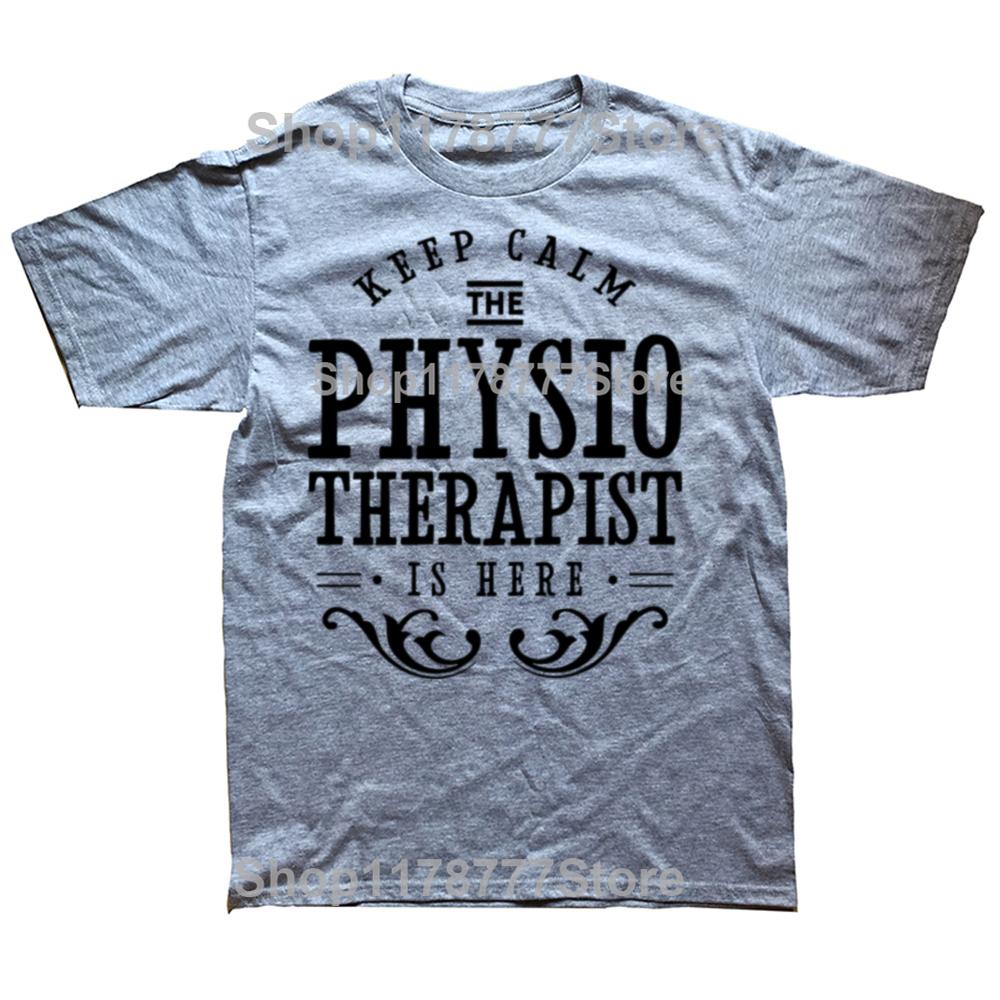 Funny Physiotherapy Physiotherapist T Shirts Cotton Streetwear Birthday Gifts Mens Clothing Casual Loose Oversized T Shirt