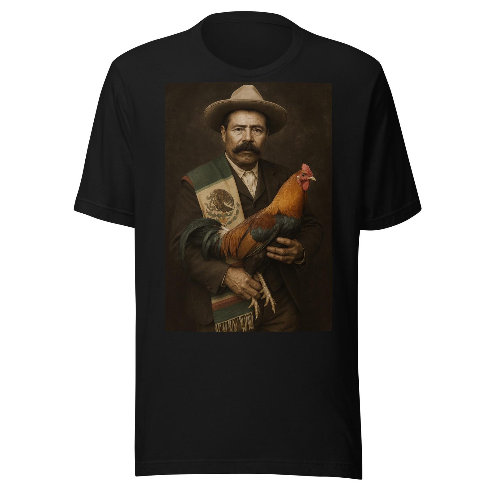 Pancho Villa Gallo Colorodado Mexican Flag Unisex t-shirt XL
