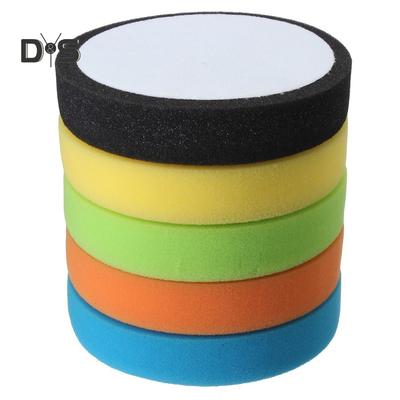 DYS Auto Shop 6 Inch 150mm Soft Flat Sponge Buffer Polishing Pad Kit for Auto Car Polisher