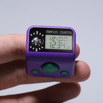 Electronic Finger Counter with Resettable 5 Digital LCD Electronic Digital Finger Hand Tally Counter Count For Sewing