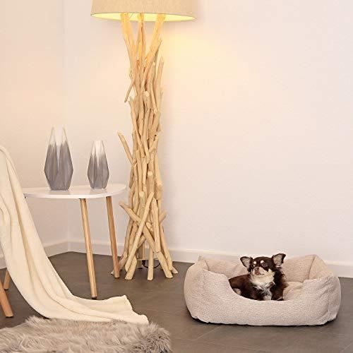 Lit pour chien - dibea - db00730 - beige - 60 x 50 cm - coussin réversible