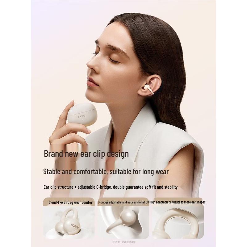 SANAG Z60S Open-Ear Clip Wireless Bluetooth Headphones