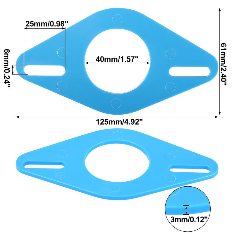X Autohaux 2 Pcs Blue Plastic Car Speaker Mounting Adapter Bracket Rings for Toyota for Subaru for Lexus
