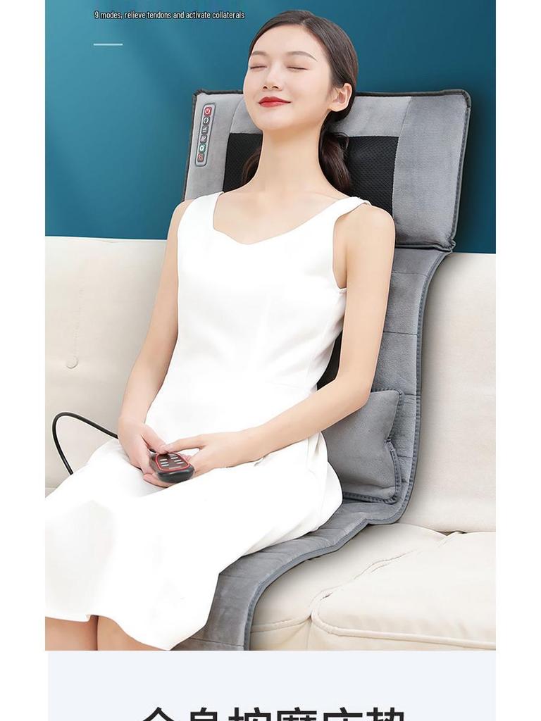 Portable Full-Body Massage Mat: Multi-Function Electric Massager for Cervical Spine and Waist with Kneading & Folding Features