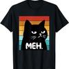 Funny Saying Meh With Cat Boys Girls Teens Women Meme Meh