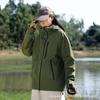 Outdoor Windproof Jacket Hiking Camping Couple Breathable Wear-resistant Hooded Coat